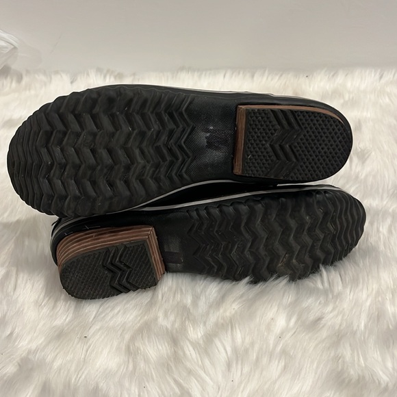 Sorel Black Leather and Rubber Slimpack Short Pull On Weather Riding Boots  7.5 - Picture 12 of 14